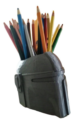 Porta Lápices Mando Mandalorian Star War Lapicero Escritorio 0
