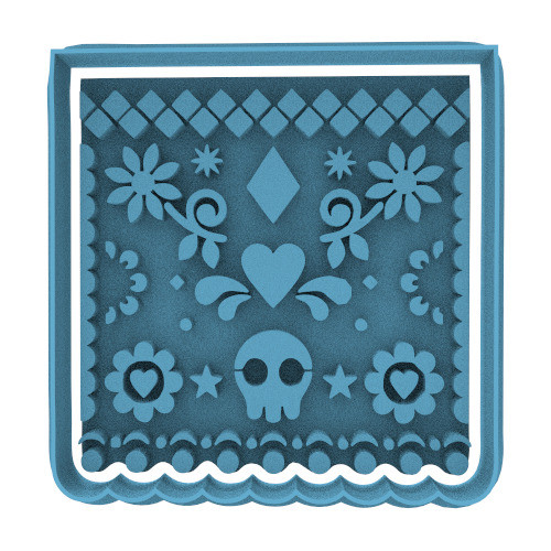 3922 Banderin Mexicano Cortante Para Galletas 0