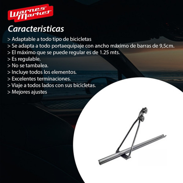 Portabicicleta Techo Auto Rueda Anchas Rodado 29 Universal 1