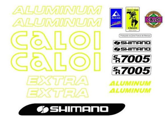 Adesivo Para Bicicleta Caloi Aluminum Extra 0