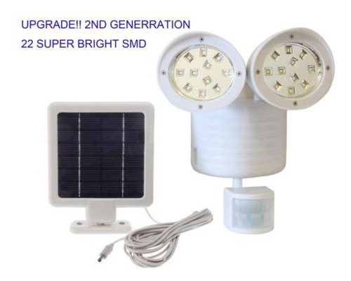 [2ª Generación] Movimiento Accionado Solar Sensor Luz 22 Smd 1