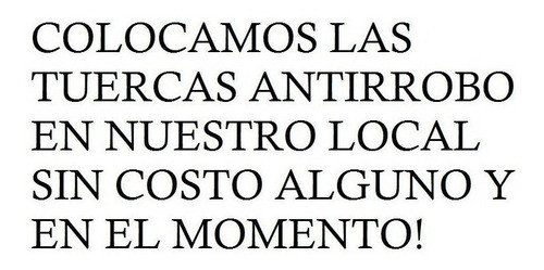 Bulon Seguridad Antirrobo Fiat Stilo A2c/e Farad 1