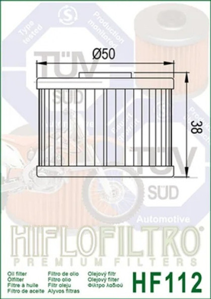 Filtro Aceite Hf112 Honda Tornado Cbx 250 Cbf Xre 300 Nx 400 1