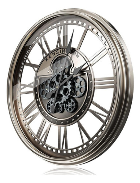 Toktekk Reloj De Pared Grande De 21 Pulgadas Con Engranajes 0