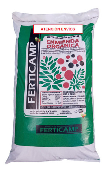 Pack X 5 Bolsas Tierra Fertil 40 Dm3 / Lts - Total 200 Dm3 0