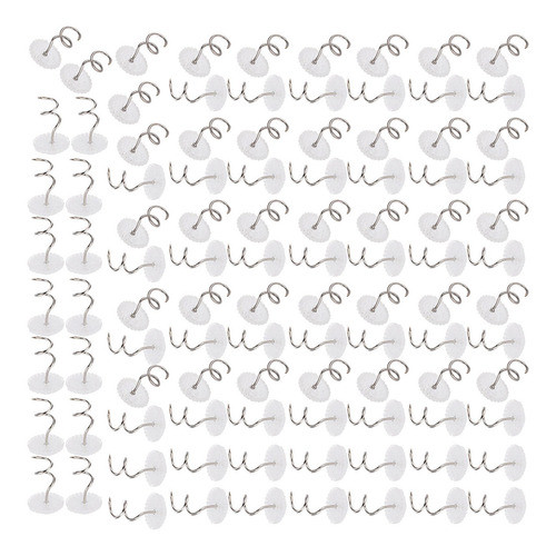 Sofá Fixed Pin 100pcs Aço Inoxidável Torcido Transparente 1