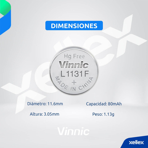 30 X Pilas Vinnic L1131f Lr54 Ag10 189  Lr1130 San Martin 1