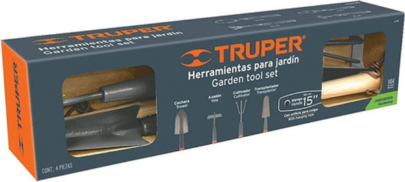 Kit Juego Herramientas Para Jardin 4 Piezas Truper Jj-4l 1