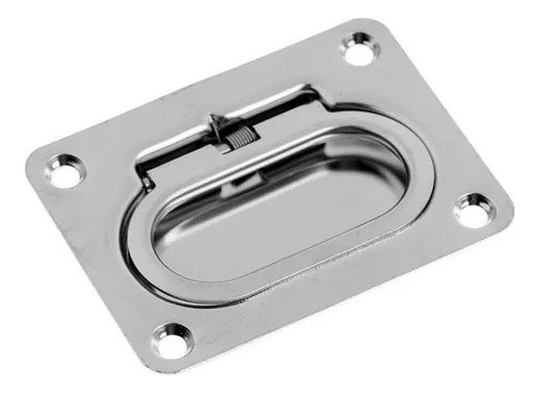 Puxador De Tampas / Portas Em Inox C/ Mola  57x76mm - 1/4mm 0