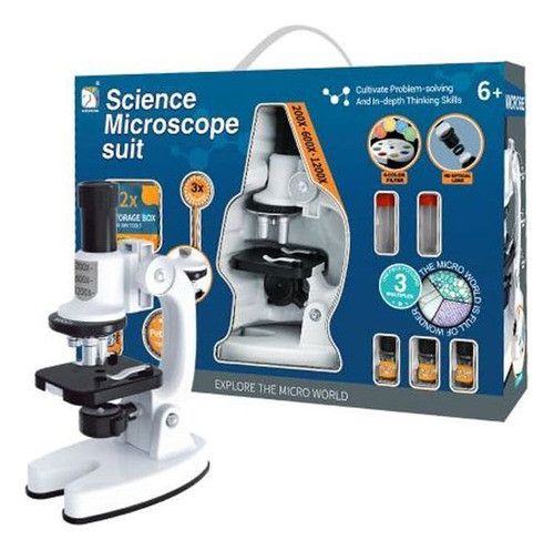 Brinquedo Kit Microscópio Infantil Cientista Educativo 0