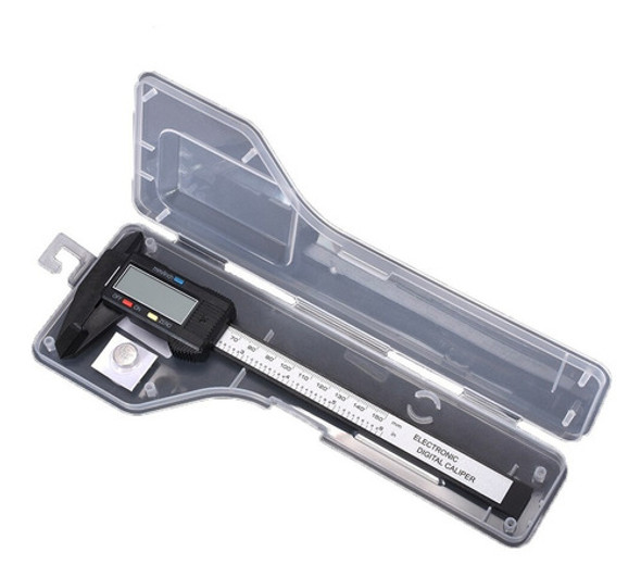 Calibre Digital Fibra De Carbono 0-150 Mm Visor Lcd Grande 1