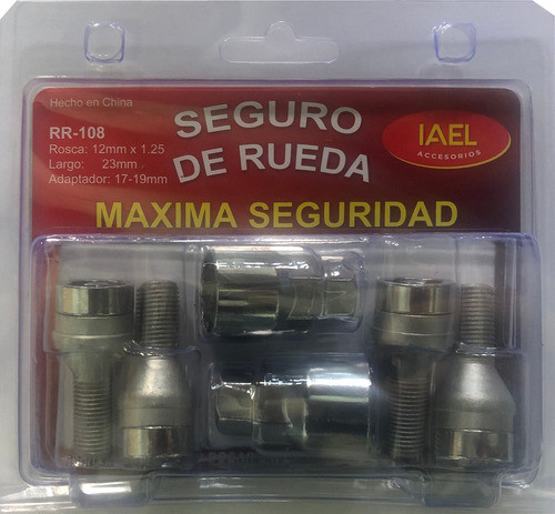Seguro Rueda Antirobo 4 Bulones +seg 8 P/ Argo 17/19 1