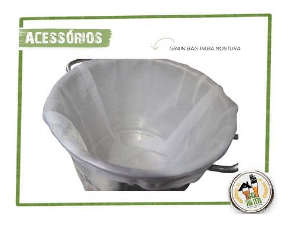 Grain Bag Grande Para Panelas Até 45 Litros N40 Biab 1 Grain Bag Grande Para Panelas Até 45 Litros N40 Biab 1