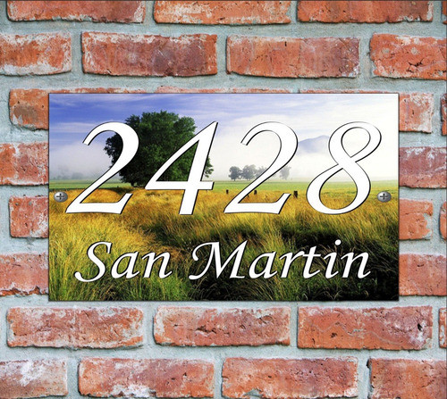 Numero De Casa - Cartel Domicilio - Diseño 14 0
