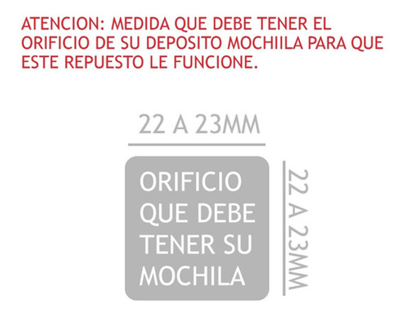 Palanca Para Mochila Ferrum Andina Modelo Antiguo Fr 1