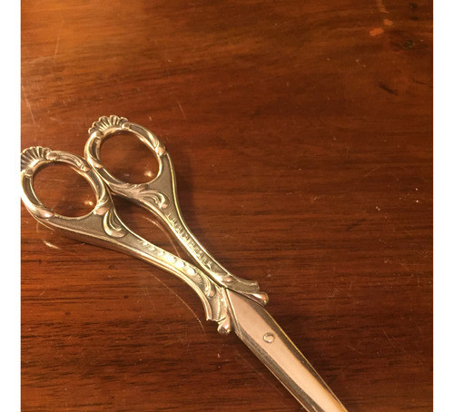 Tijera De Uvas Antigua   Plata Christofle 0