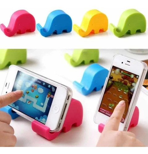 Soporte X2 Porta Celular Tablet Apoya Universal Elefante 1