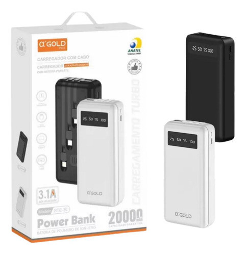 Carregador Portátil Turbo Power Bank 100% 0