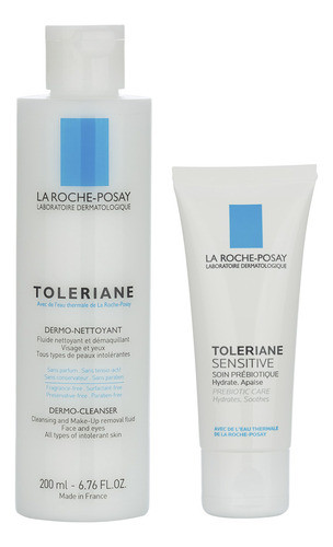 Combo La Roche Posay Toleriane Desmaquillante + Sensitive 0