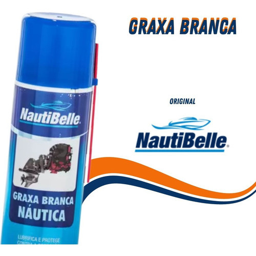 Graxa Branca Náutica Nautibelle Barco Spray 300 Ml 1