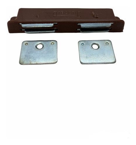 Cierre Magnético P/ Atornillar Doble  Marron X 10 Unidades 1