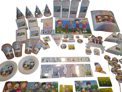Biper Y Sus Amigos Combo Cumpleaños  Stickers Impreso Candy 0