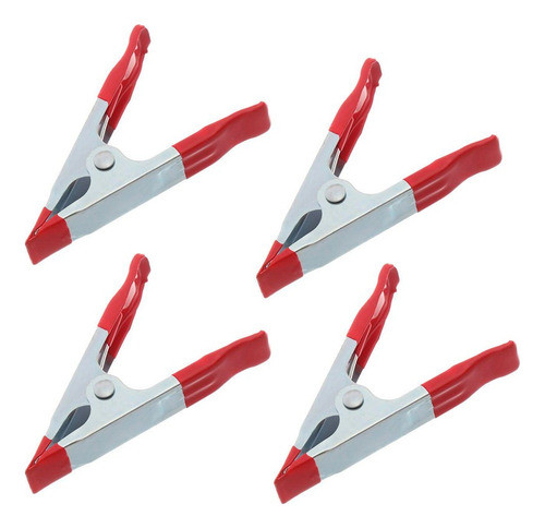 Pinza Cocodrilo Clip Presión 4 Piezas Kit Prensa 0