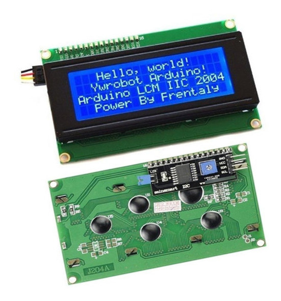 Display Lcd 2004 I2c Backlight Azul Arduino 20x4 Ubot 0