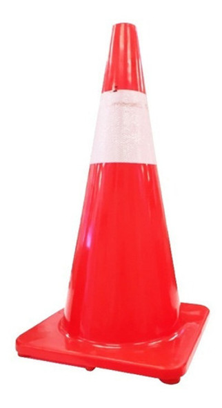 Cono De Pvc C/reflectiv Altura 70cm Makawa Mk0075 0