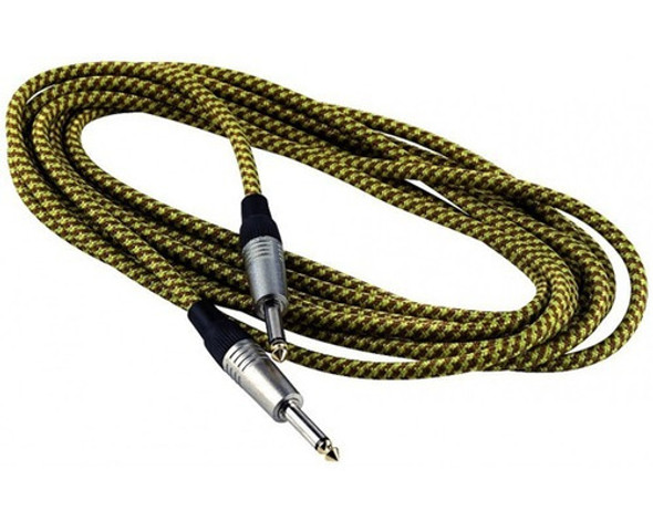Cable P/guitarra Warwick Rcl30206tc Tela Gold Plug Plug 6 M 0
