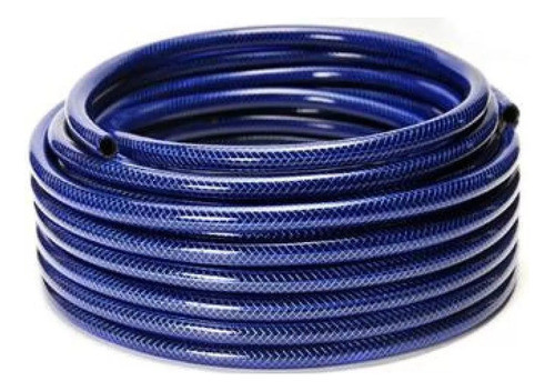Rollo Manguera De Riego Trenzada Azul 1 X 25 Mts Ideal 0
