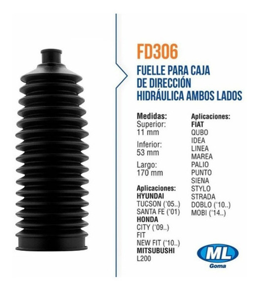 Fuelle D/h Fiat Qubo Idea Línea Marea Punto Stilo Fd306 1 Fuelle D/h Fiat Qubo Idea Línea Marea Punto Stilo Fd306 1