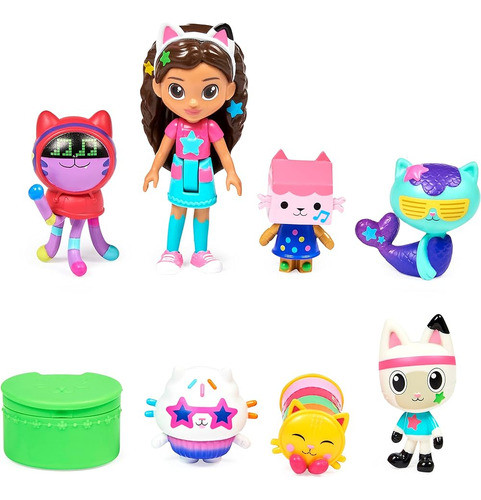Gabby's Dollhouse, Dance Party Theme Figure Set With A Gabby 0