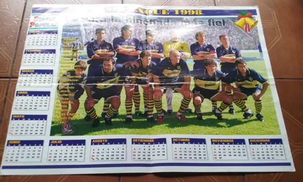 Poster Almanaque Boca Jrs 1998 Diario Popular 0