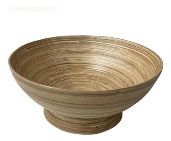 Bowl De Bambú Chica Con Pie 0