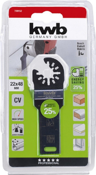 Hoja De Sierra Oscilante Cv Para Madera Kwb 22 X 48 Mm 0