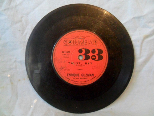 Enrique Guzman Y Los Salvaje Simple Vinilo, Twist, Hey + ... 0