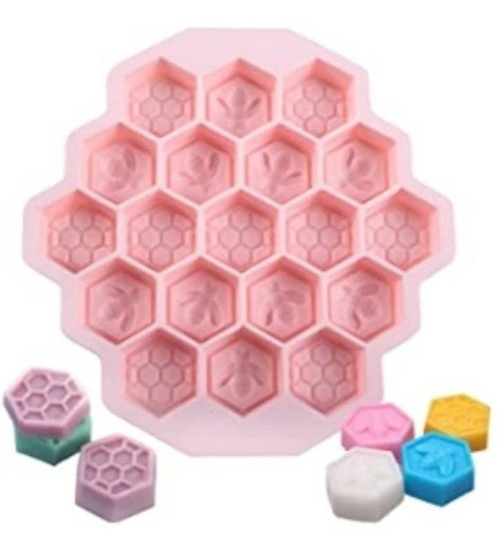 Molde De Silicona Panal De Abejas Especial Para Jabones 0