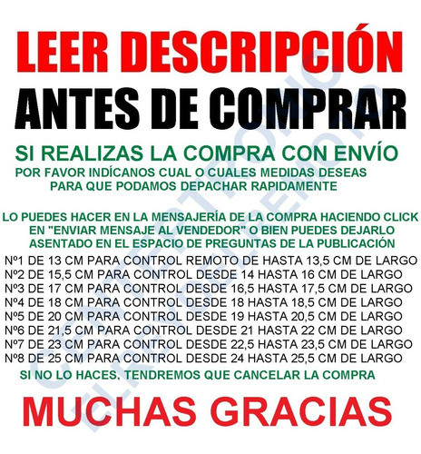 Lote 10 Unidades Funda De Control Remoto Tv Audio Aire Ac 1
