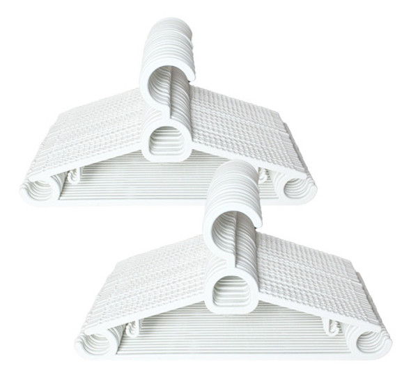 Cabide Adulto Kit 300 Ana Branco - Cs Cabides 0