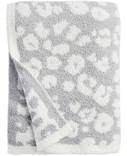 Manta Fuzzy Leopard, Gris, 60  X 50 0
