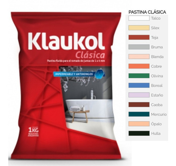 Pastina Klaukol X 1 Kilo Clasica Juntas 1-4 Mm Teja 1