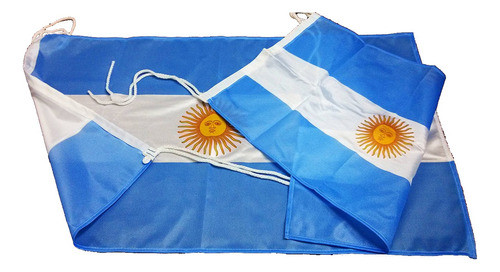 75 Banderas Argentinas 45x70cm Refuerzo Y Sogas 0
