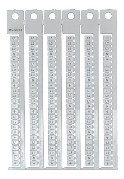 Plancha Numeros Identificador P/ Bornes L1/l2/l3/n/pe Zoloda 0