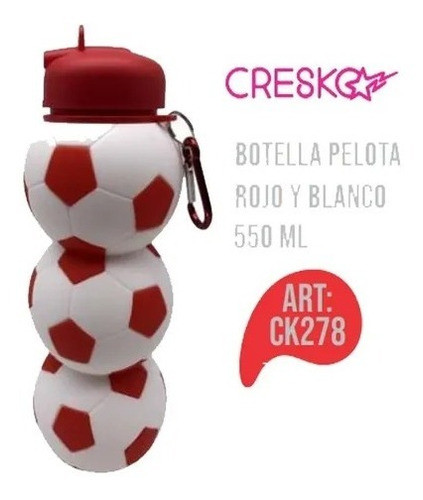 Botella De Silicona Cresko Plegable Pico Rebatible Ck279 0