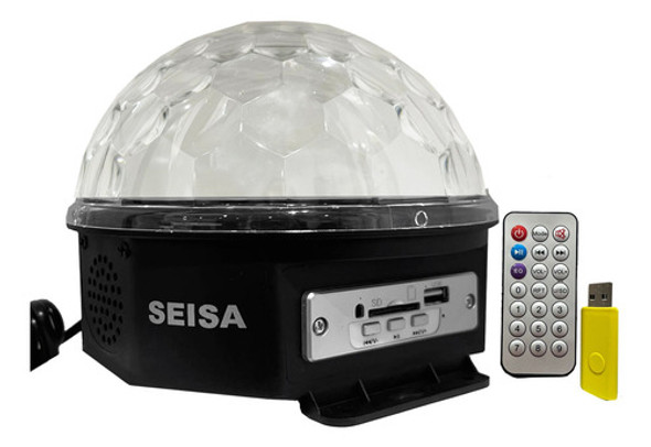 Media Esfera C/soporte Led Rgb Audio Rítmica Fiestas/eventos 0