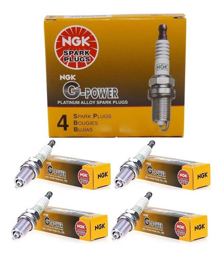 Jogo Vela Ignição Ngk Platinum Gpower Gol 1.6 1.8 2.0 8v Ap 0