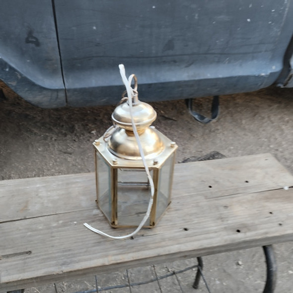 Antiguo Farol Colonial De Bronce 0