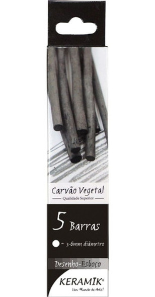 Carvao Para Desenho Vegetal Natural 3-6mm. 1