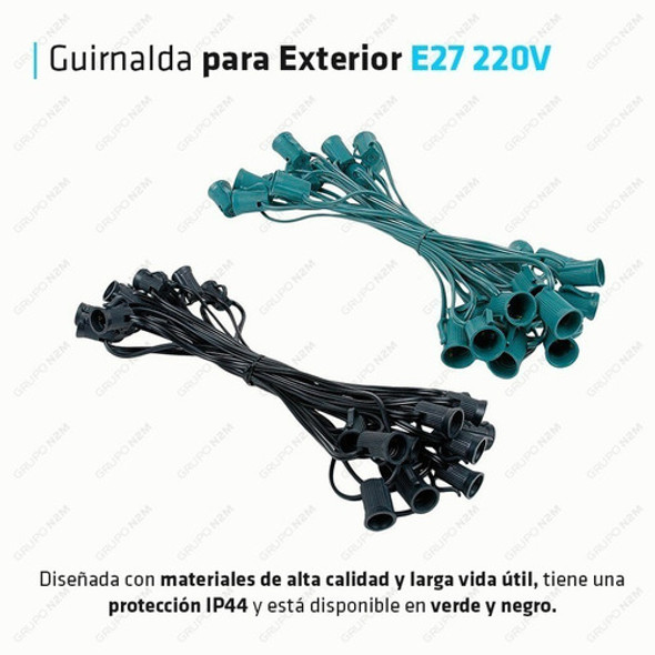 Guirnalda Led 5 Mtr Exterior Bar Cerveceria E27 1